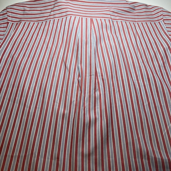 Alan Flusser Button Down Collar Double Button Sleeve Front Pocket Large - Picture 5 of 6